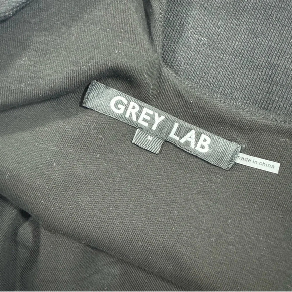 Grey Lab Asymmetrical Double Strap Tank Top Black - Picture 3 of 6